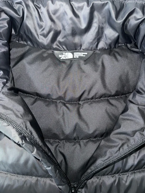 The North Face Women's Shiny Black Quilted Puffer Vest - Picture 3 of 4
